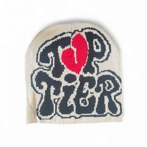 Kids Graphic Beanie - Red and Black